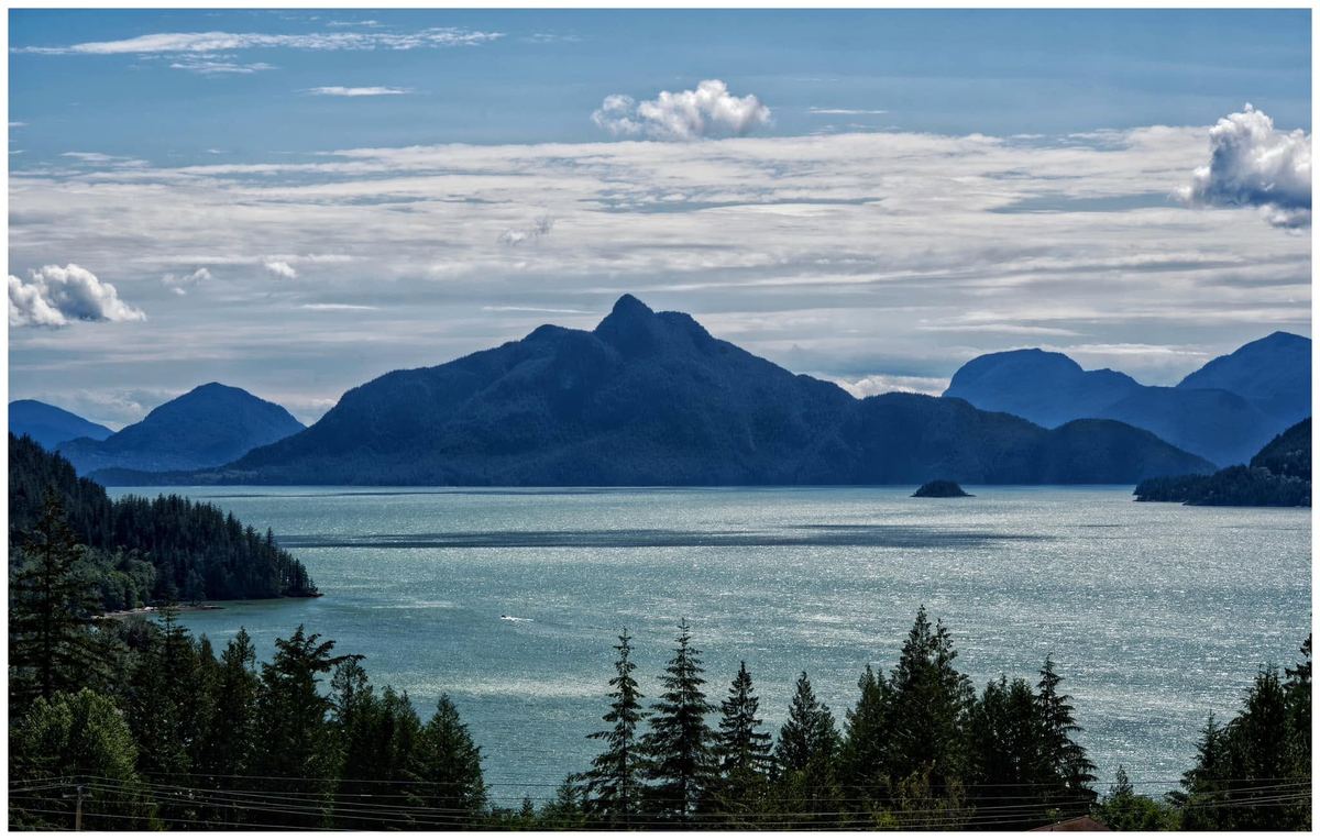Anvil Island rising from Howe Sound